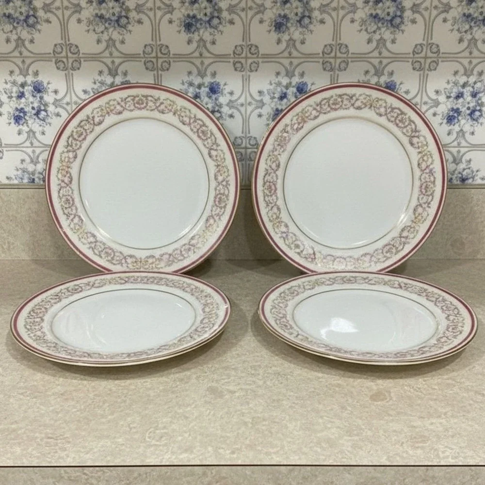 Charles‎ Ahrenfeldt Limoges Salad Plates, Set of 4, France Dishes, Dinnerware